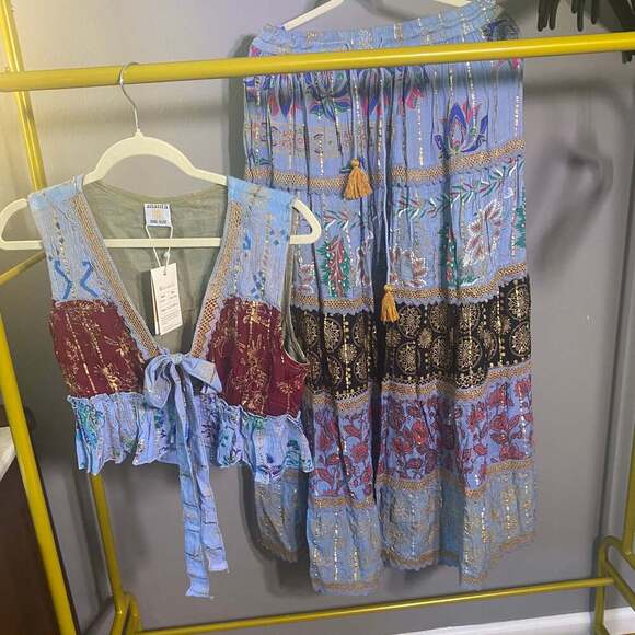 NWT Ananta Skirt Set Size XL Boho Style MSRP‎ $150 - Picture 3 of 11